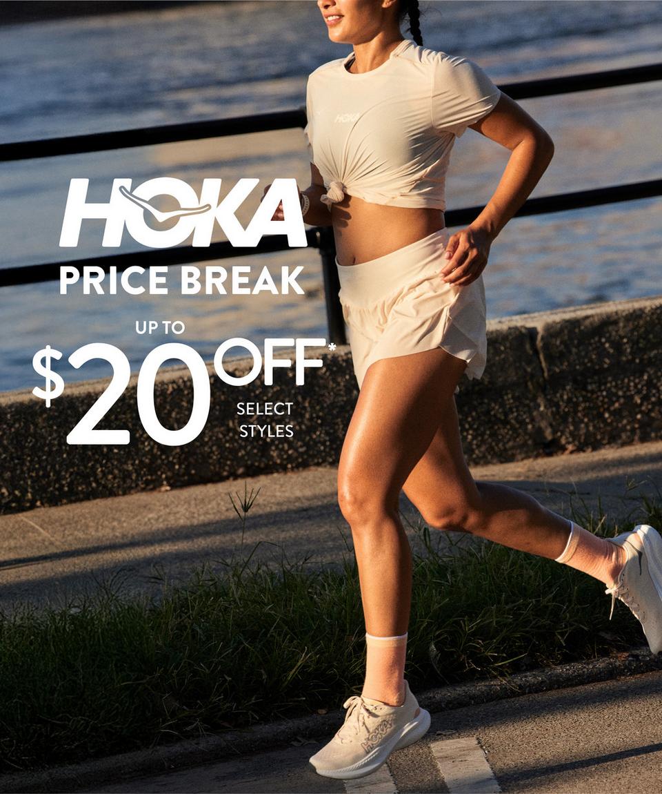 Save up to $20 off select Men's and Women's Hoka.