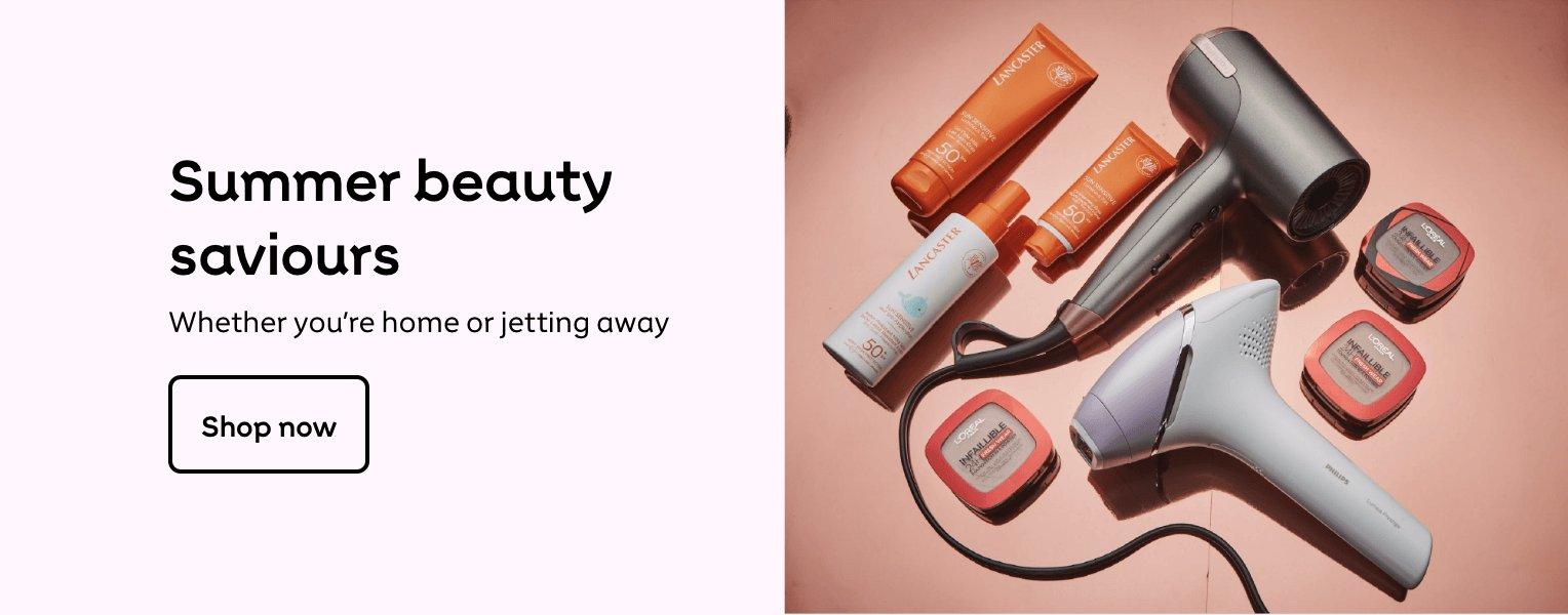Summer beauty
saviours
Whether you're home or jetting away
Shop now