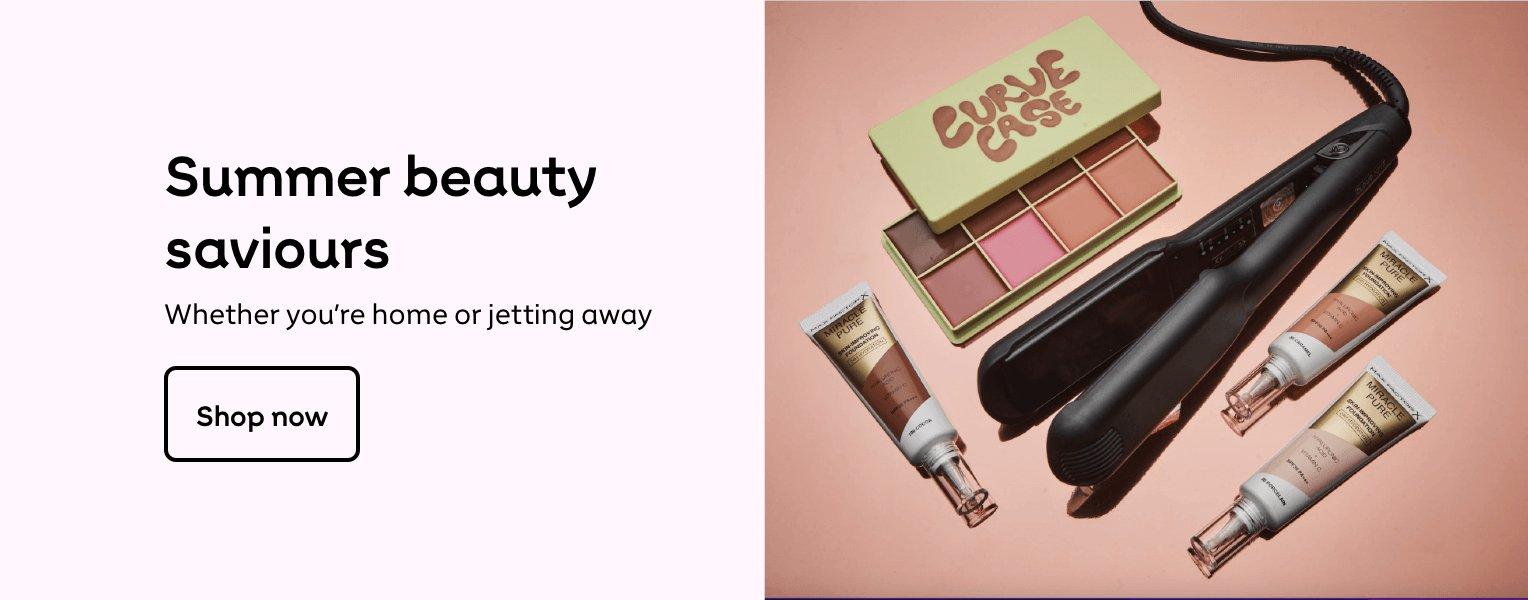 Summer beauty
saviours
Whether you're home or jetting away
Shop now