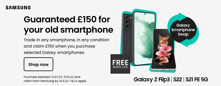 Samsung - Guaranteed £150 for your old smartphone