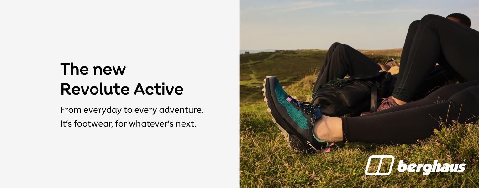 The new Revolute Active - From everyday to every adventure. Its footwear, for whatevers next.