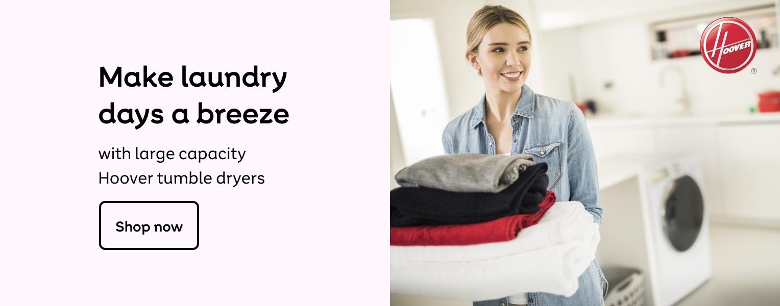 Hoover - Make laundry days a breeze with large capacity Hoover tumble dryers