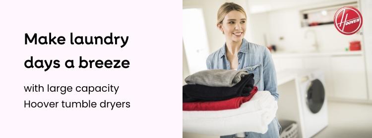 Hoover - Make laundry days a breeze with large capacity Hoover tumble dryers