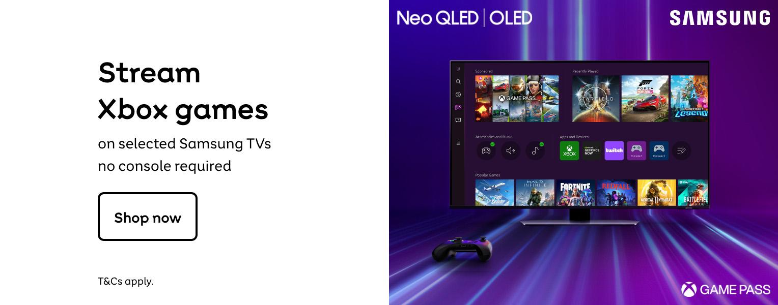 Stream Xbox Games on selected Samsung TVs