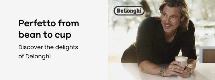 Perfetto from bean to cup. Discover the delights of Delonghi