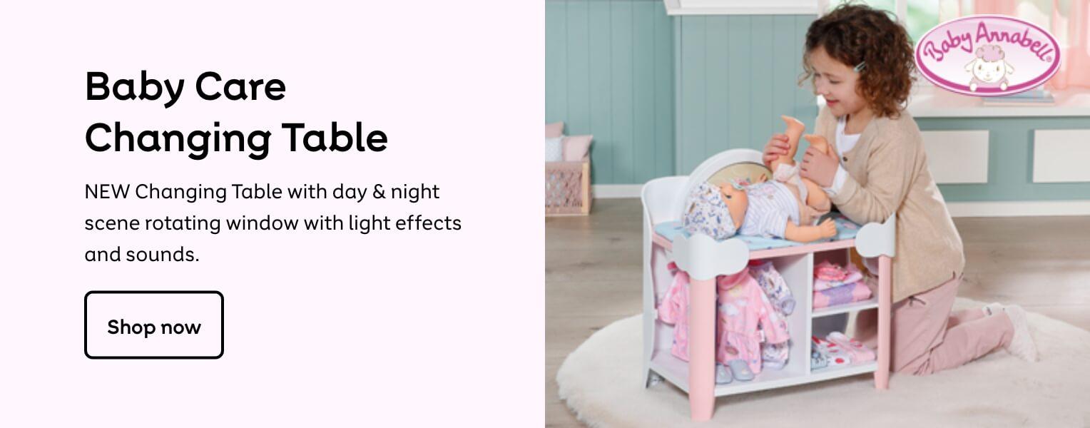 Baby annabell changing outlet table