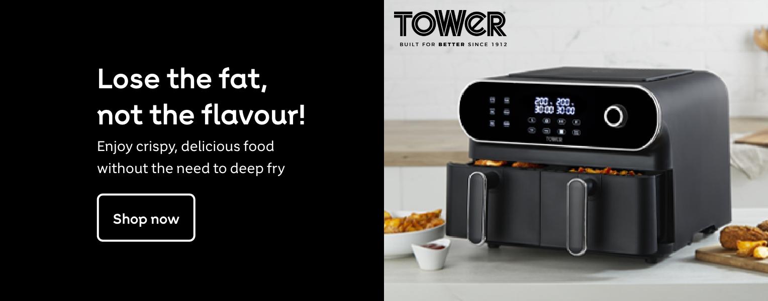 Tower | Lose the fat, not the flavour! Enjoy crispy, delicious food without the need to deep fry. Shop now.