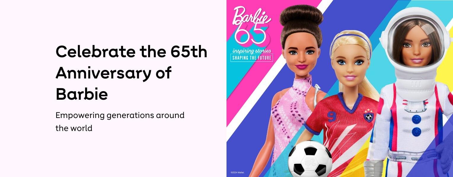 Barbie - Celebrate the 65th Anniversary of Barbie. Shop now.