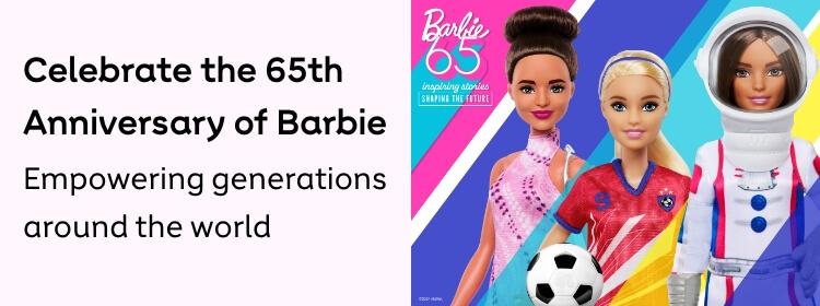 Barbie - Celebrate the 65th Anniversary of Barbie. Shop now.