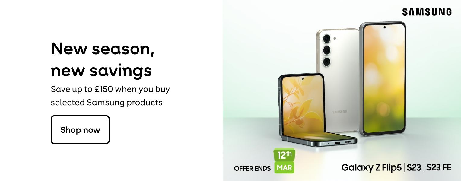 Samsung | New season, new savings. Save up to £150 when you buy selected Samsung products. Shop now.