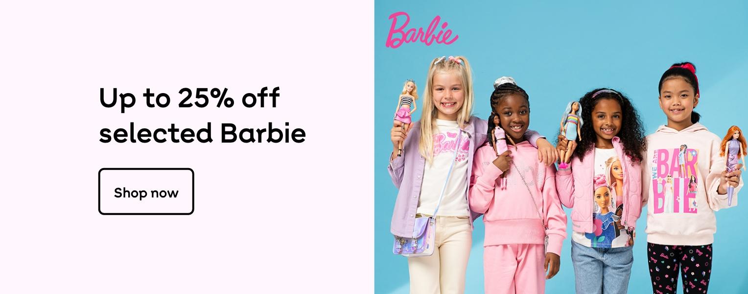 Save up to 25% off selected Barbie