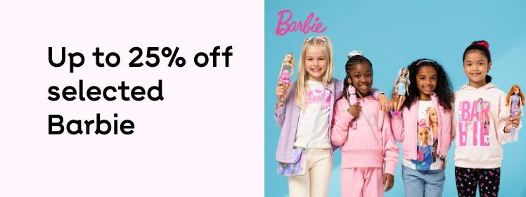 Save up to 25% off selected Barbie