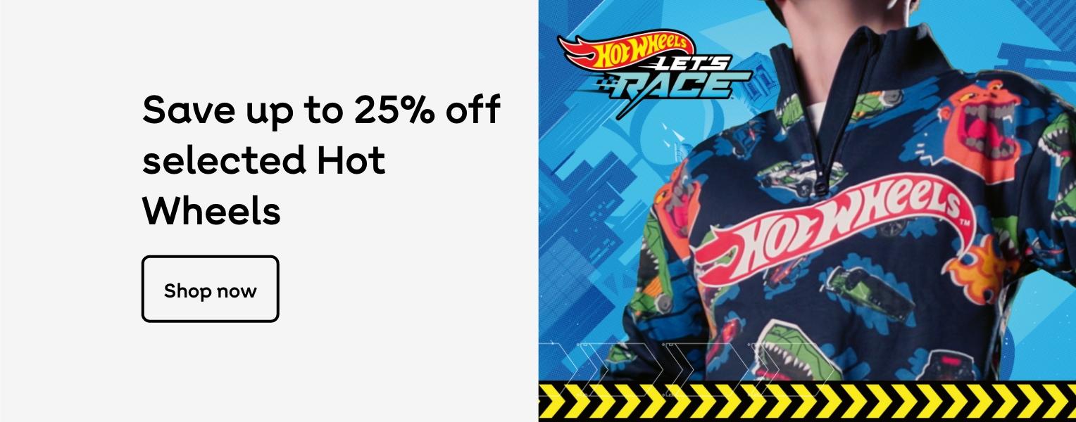 Save up to 25% on selected Hot Wheels