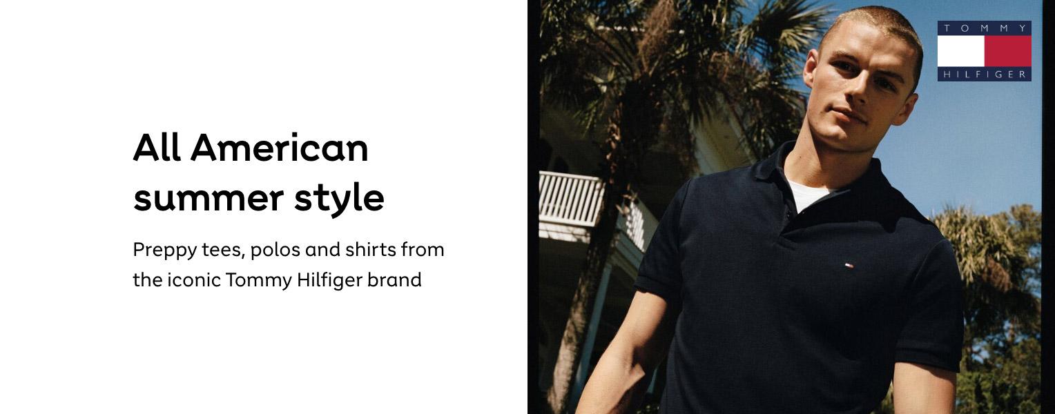 Tommy Hilfiger | All American summer style. Preppy tees, polos and shirts from the iconic Tommy Hilfiger brand. Shop now