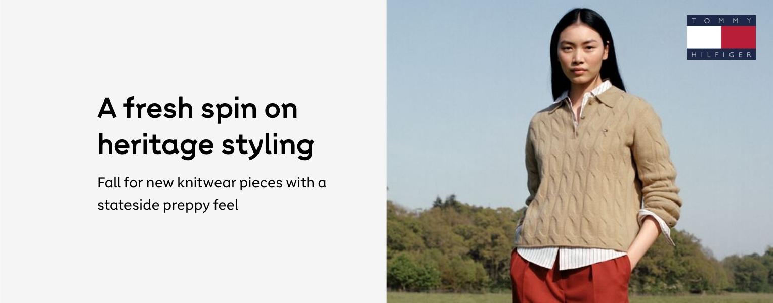 Tommy Hilfiger | A fresh spin on heritage styling. For all new knitwear pieces with a stateside preppy feel. Shop now