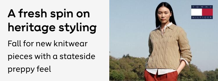 Tommy Hilfiger | A fresh spin on heritage styling. For all new knitwear pieces with a stateside preppy feel. Shop now