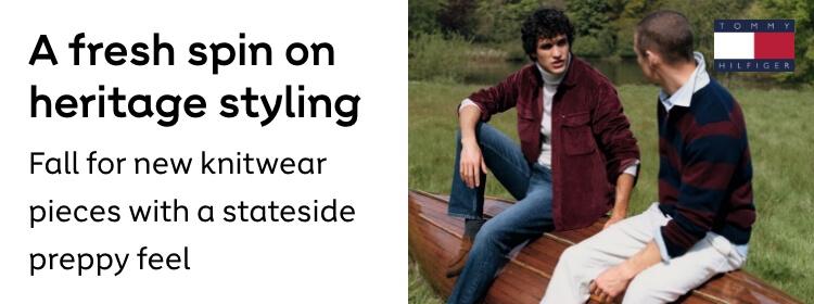 Tommy Hilfiger | A fresh spin on heritage styling. For all new knitwear pieces with a stateside preppy feel. Shop now