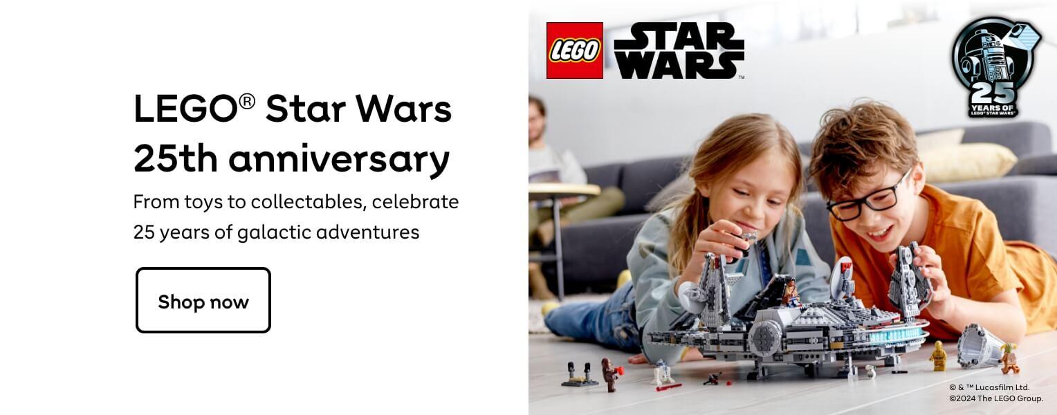 LEGO® Star Wars 25th anniversary. From toys to collectables, celebrate 25 years of galactic adventures. Shop now