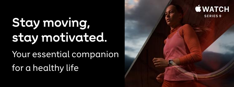 Apple Watch | Stay moving, stay motivated. With Apple Watch Series 9, your essential companion for a healthy life is now even more powerful.
