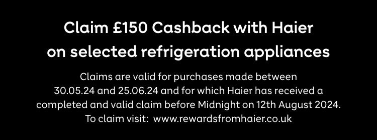 Get cashback for every goal scored at Euro 2024 on selected Haier cooling appliances. Tap for full offer details.