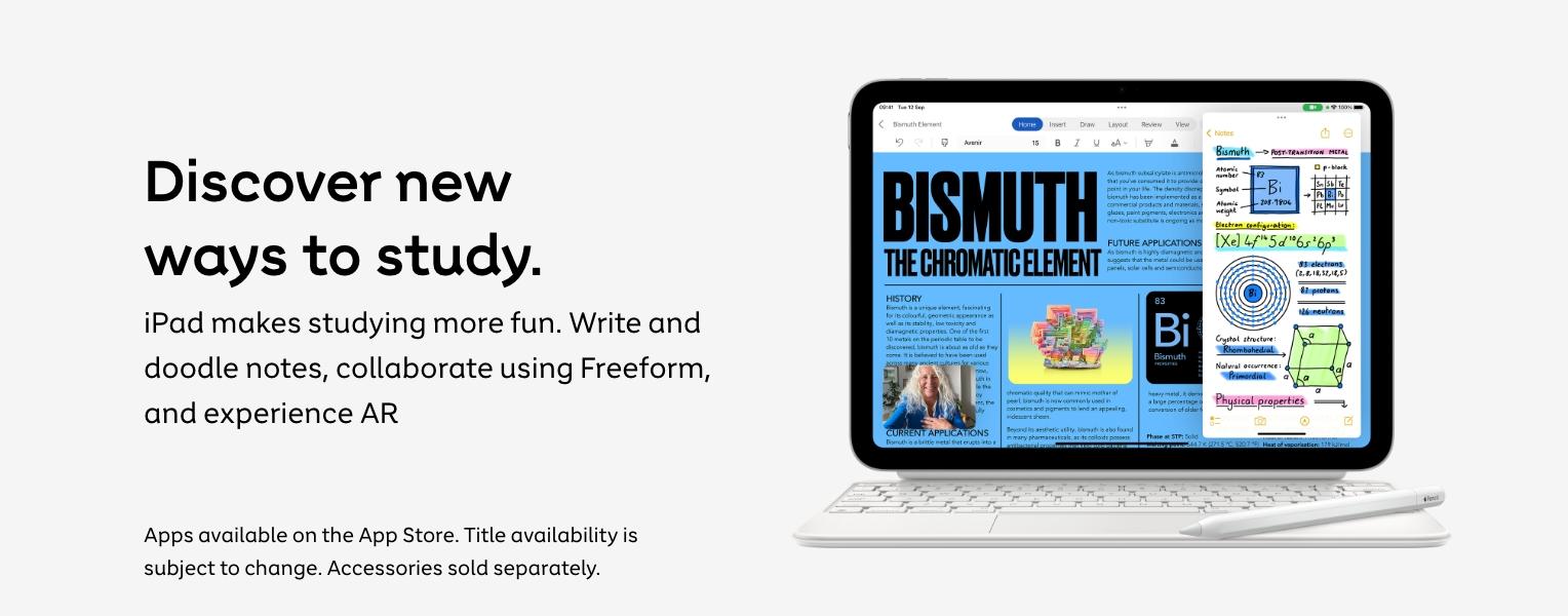 Discover new ways to study. iPad makes studying fun.