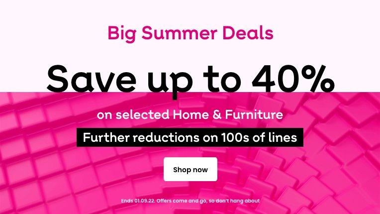 Save up to 50% on selected Home & Furniture