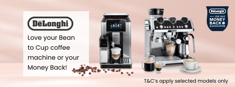 DeLonghi. Love your Bean to Cup coffee machine or your Money Back! Shop now. T&C's apply selected models only.