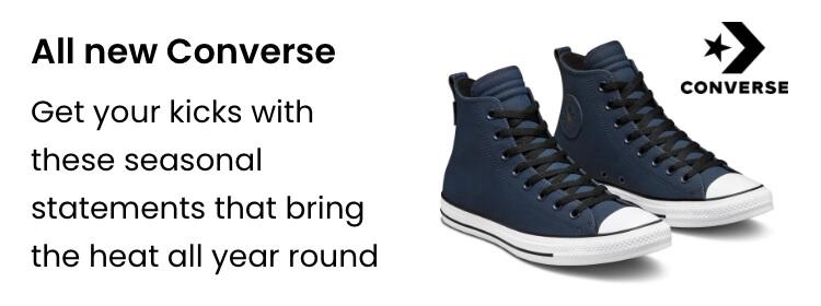 All new Converse. Get your kicks with these seasonal statements that bring the heat all year round.