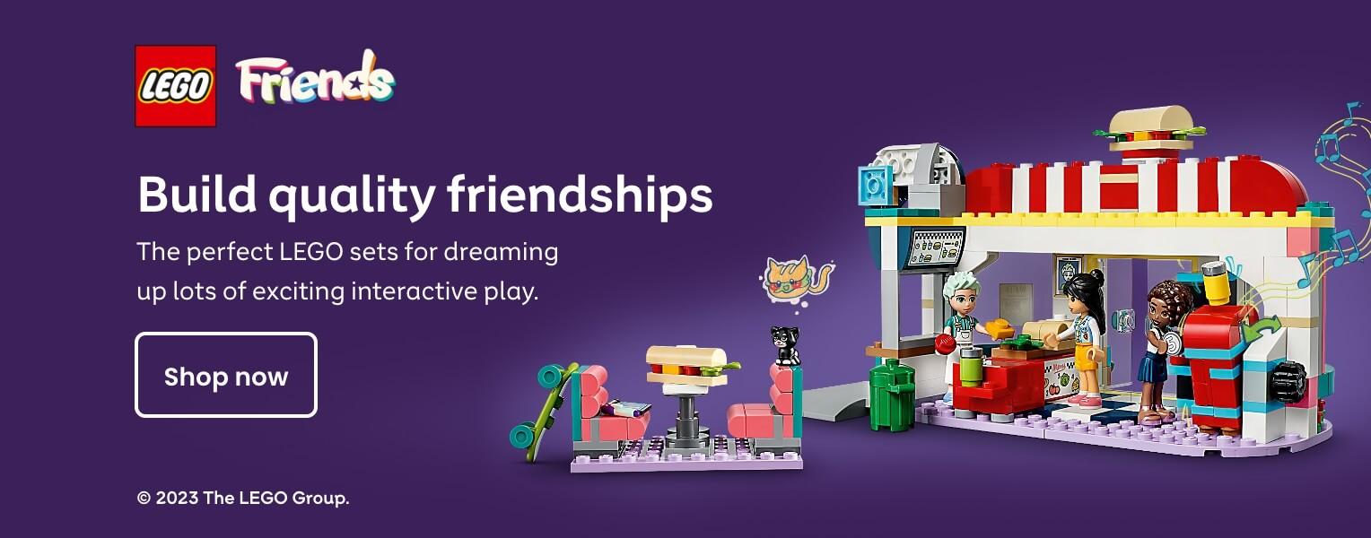 Lego Friends. Build quality friendships. The perfect LEGO sets for dreaming up lots of exciting interactive play