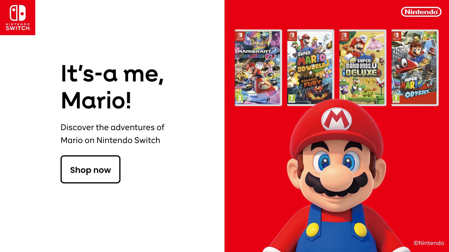 It's-a-me, Mario! Discover new adventures of Mario on Nintendo Switch