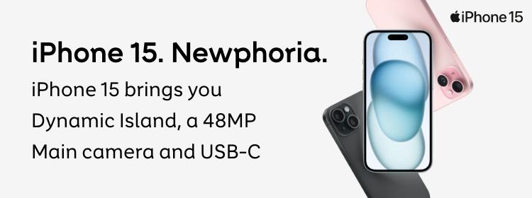 iPhone 15. Newphoria. Shop now