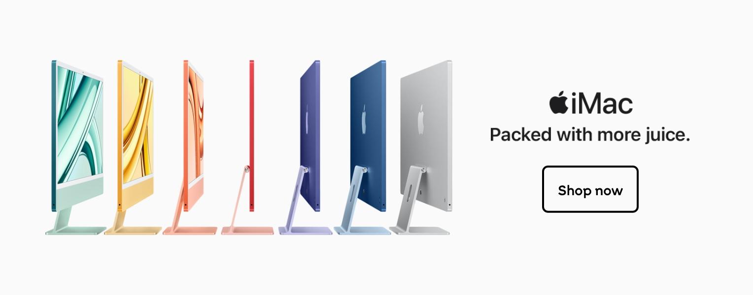 iMac. Packed with more juice. Shop now
