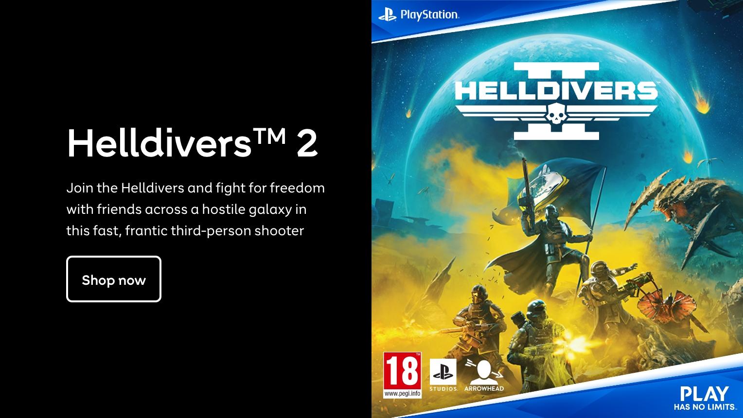 Hell Divers 2. Play your part in a Galactic War in this epic third-person shooter. Shop now.