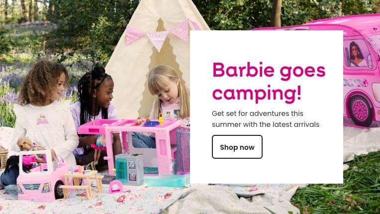 Barbie goes camping! Get set for adventures this summer with the latest arrivals
