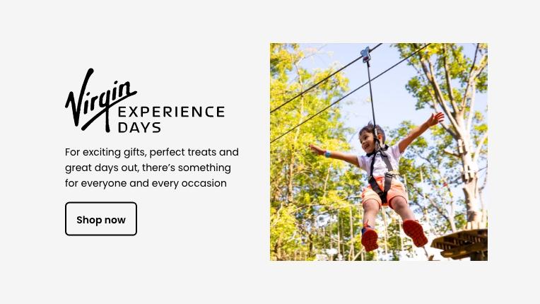 Virgin experience days. For exciting gifts, perfect treats and great days out, there's something for everyone and every occasion