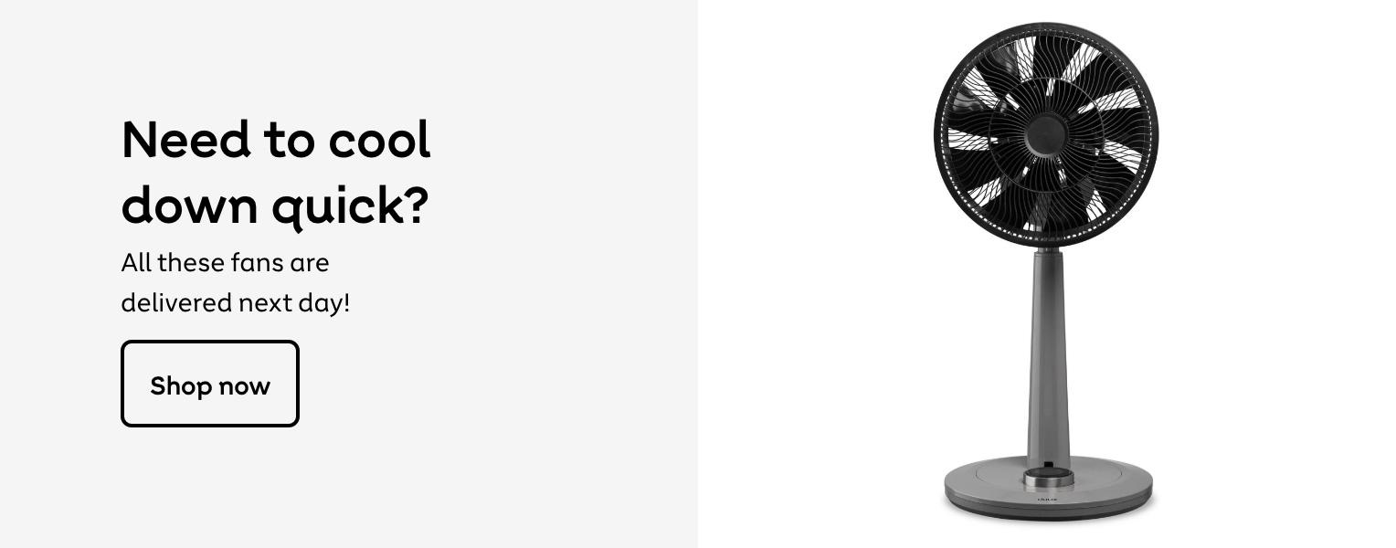 Need to cool down quick? All these fans are delivered next day!