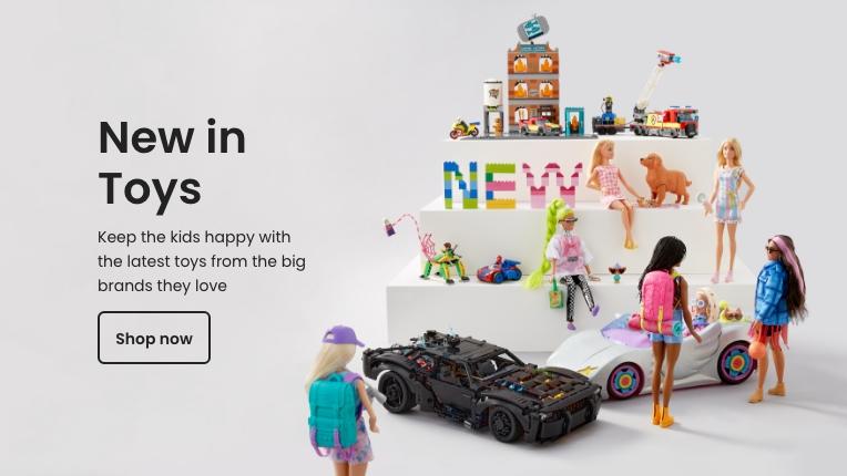 New in Toys. Keep the kids happy with the latest toys from the big brands they love