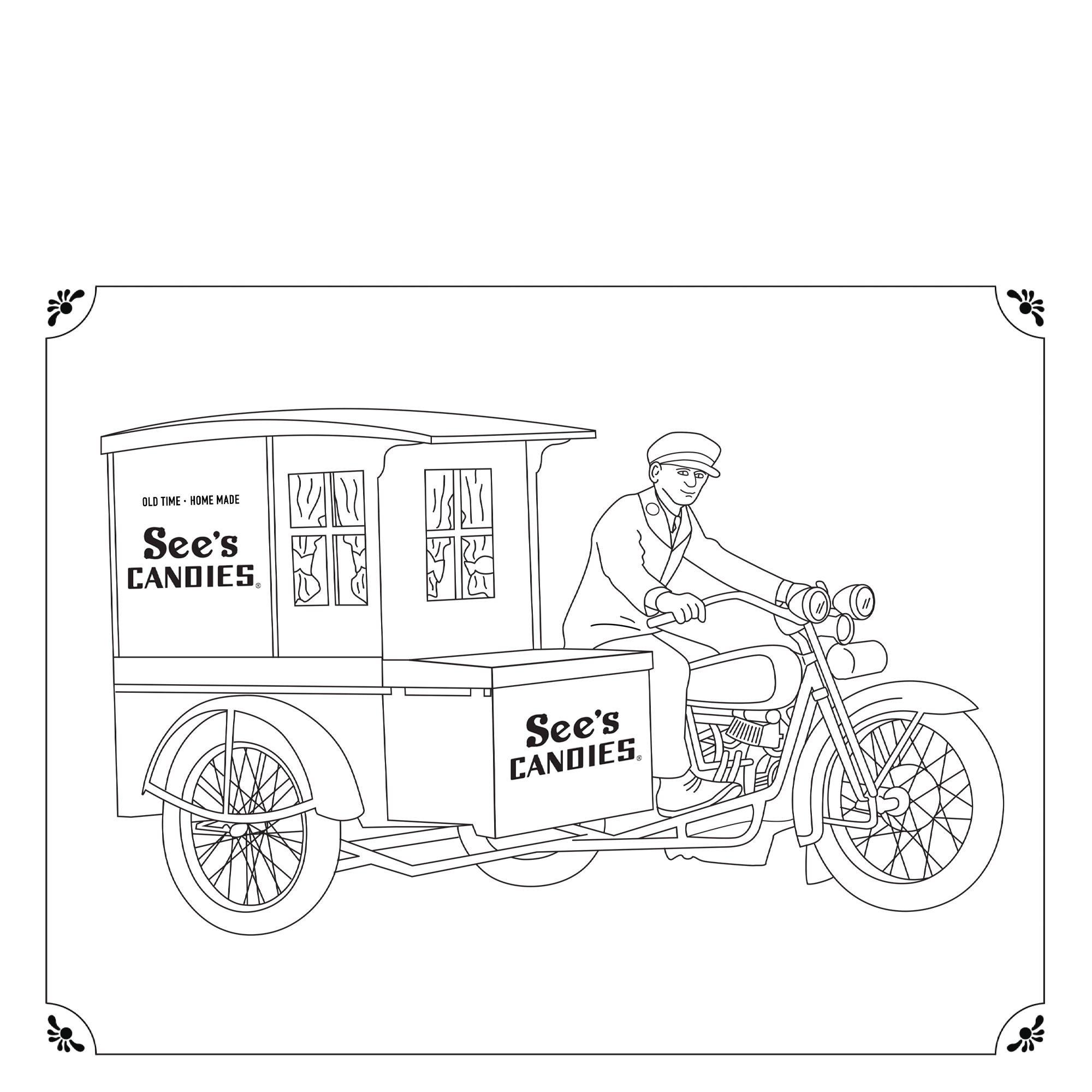 See's Candies Motorcycle