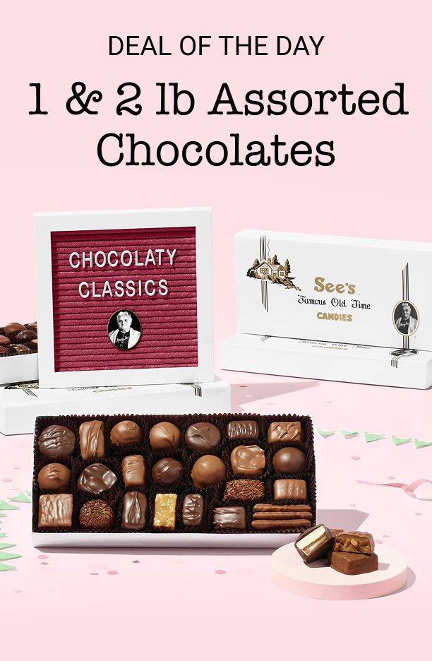 Deal of the Day: 1 & 2 lb Assorted Chocolates