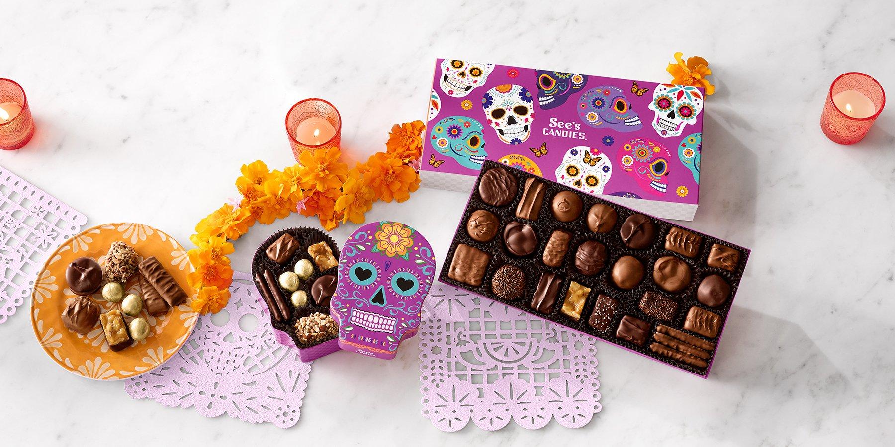 Festive Día De Los Muertos Candies and Gifts.