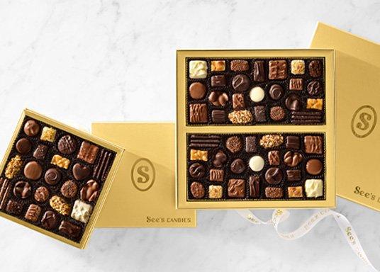 35 Great gifts featuring See's Candies Gold Fancy boxes
