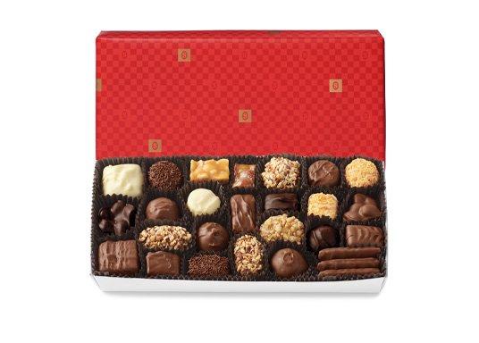 42 Best Chocolate Gifts of 2026 featuring red wrap nuts & chews
