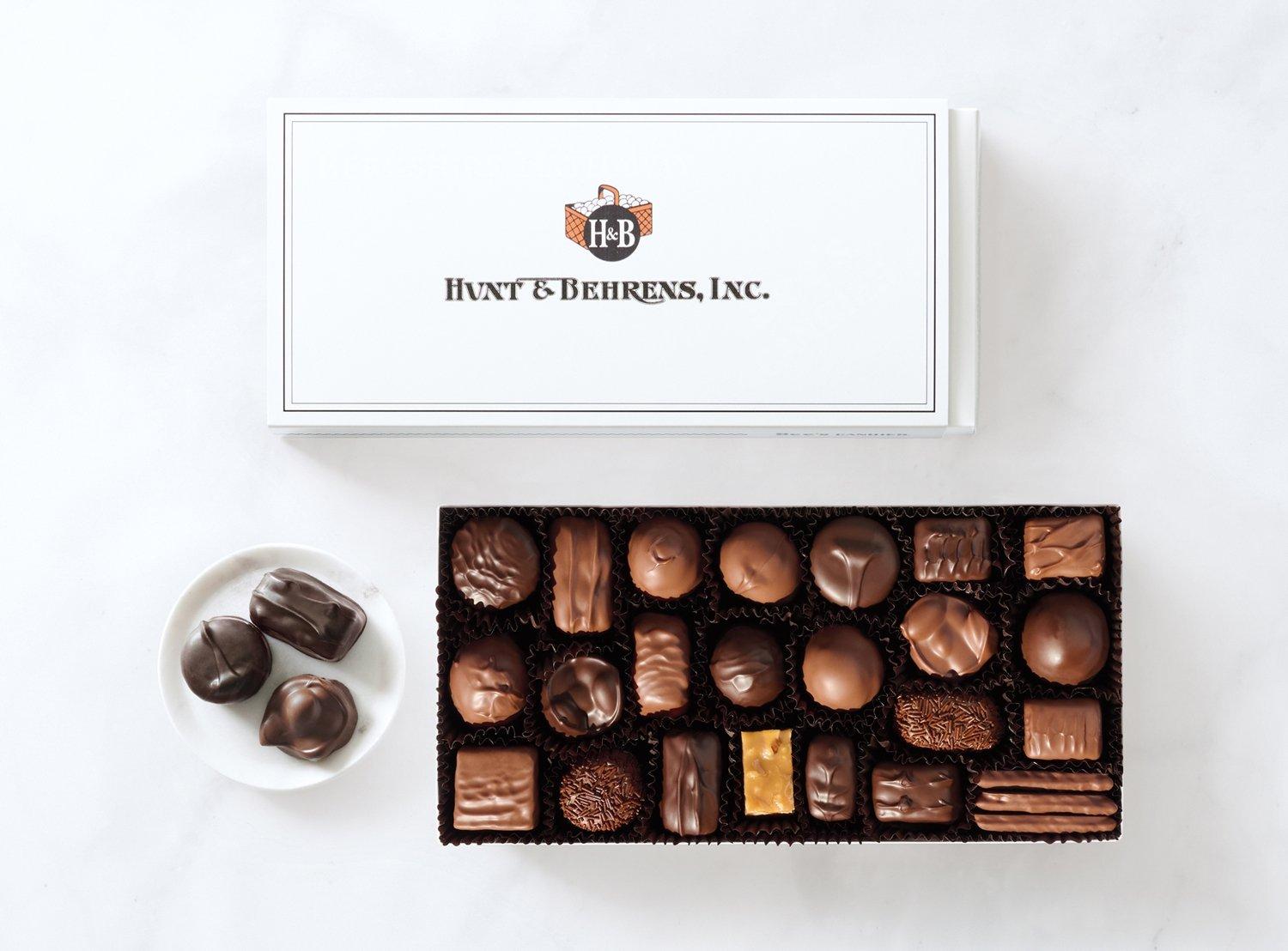 A custom logo box with Hunt & Behrens Inc Logo