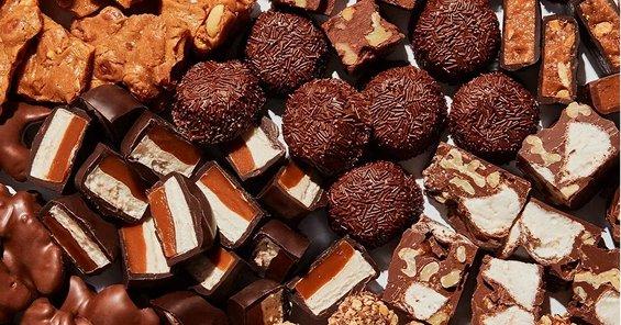 Close up of See's treats for News and Chews
