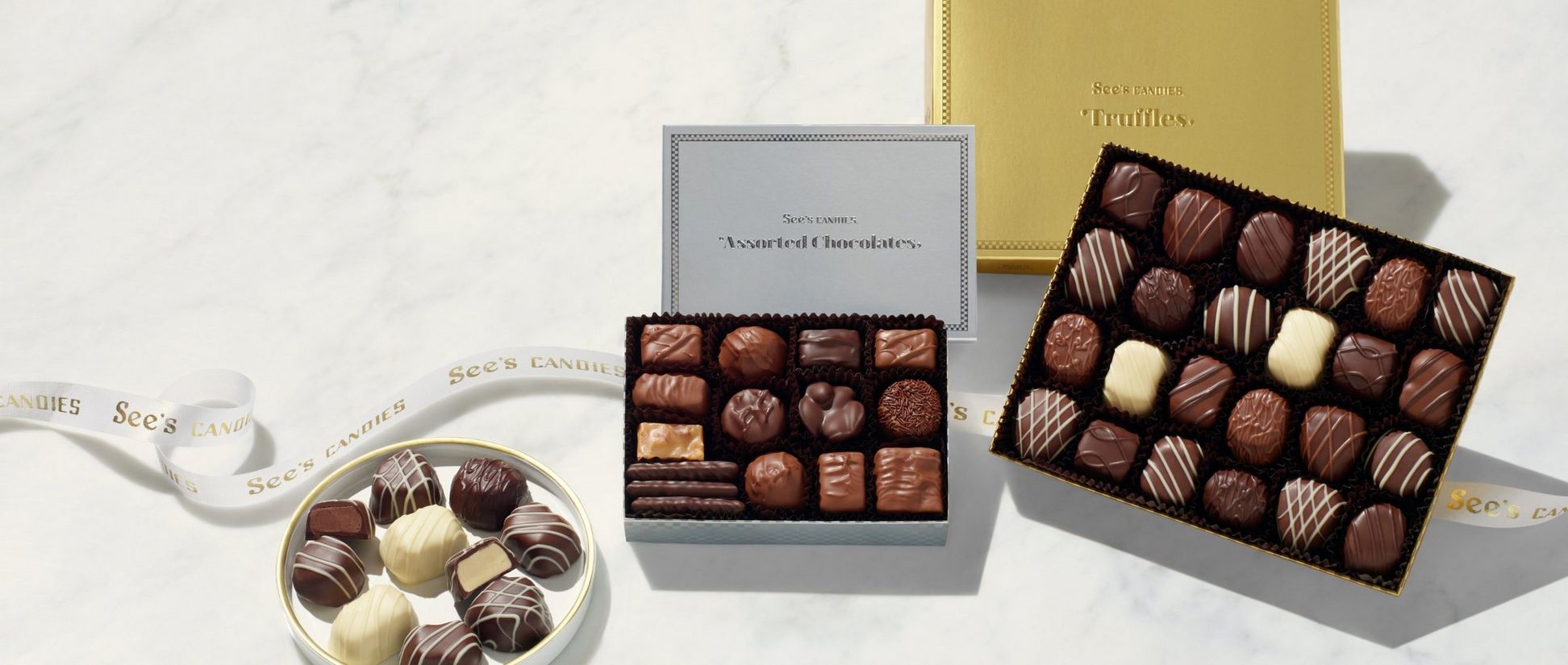 See's Candies Corporate Gifting Chocolate and Candy Boxes.