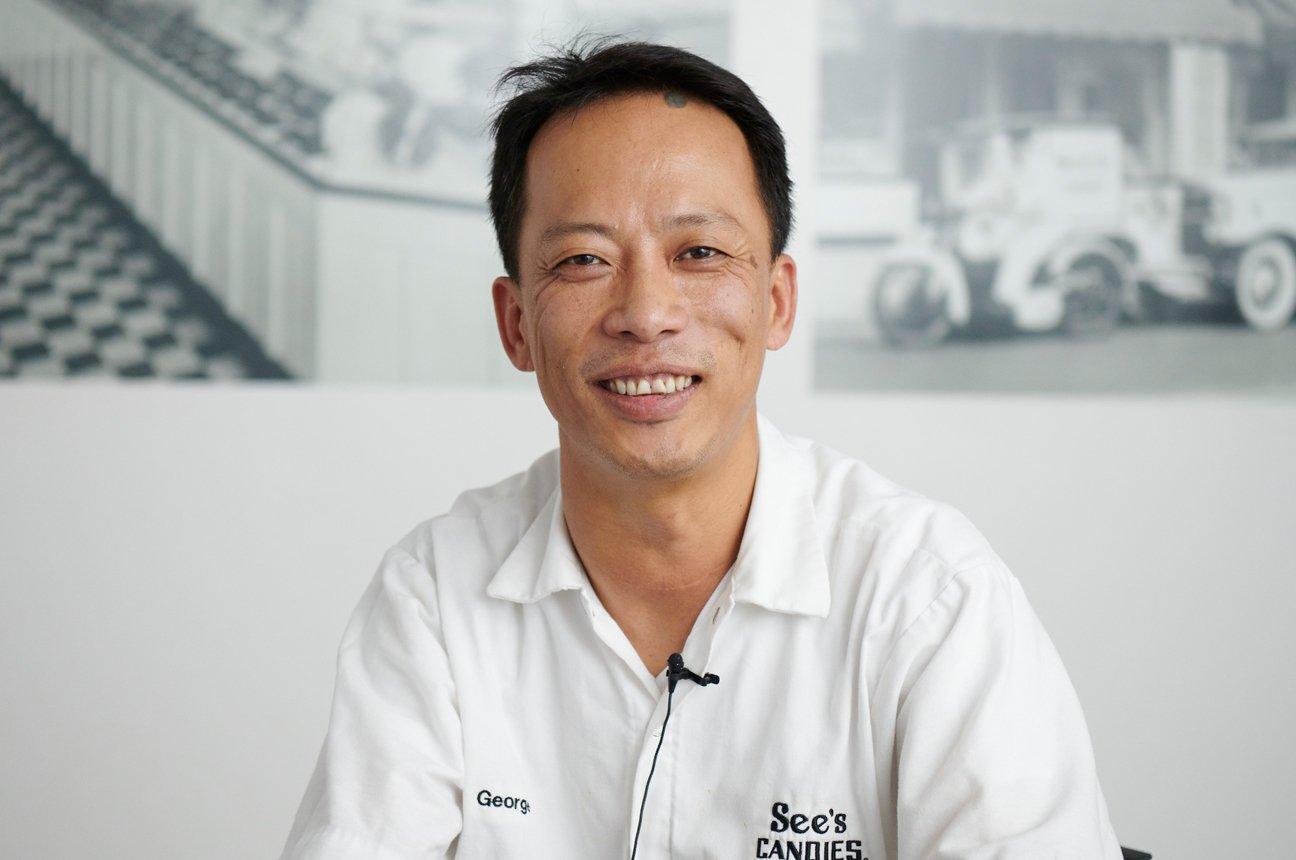 A See's Candies employee