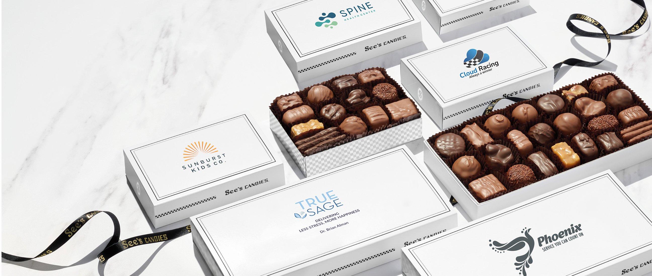 Custom logo chocolate boxes