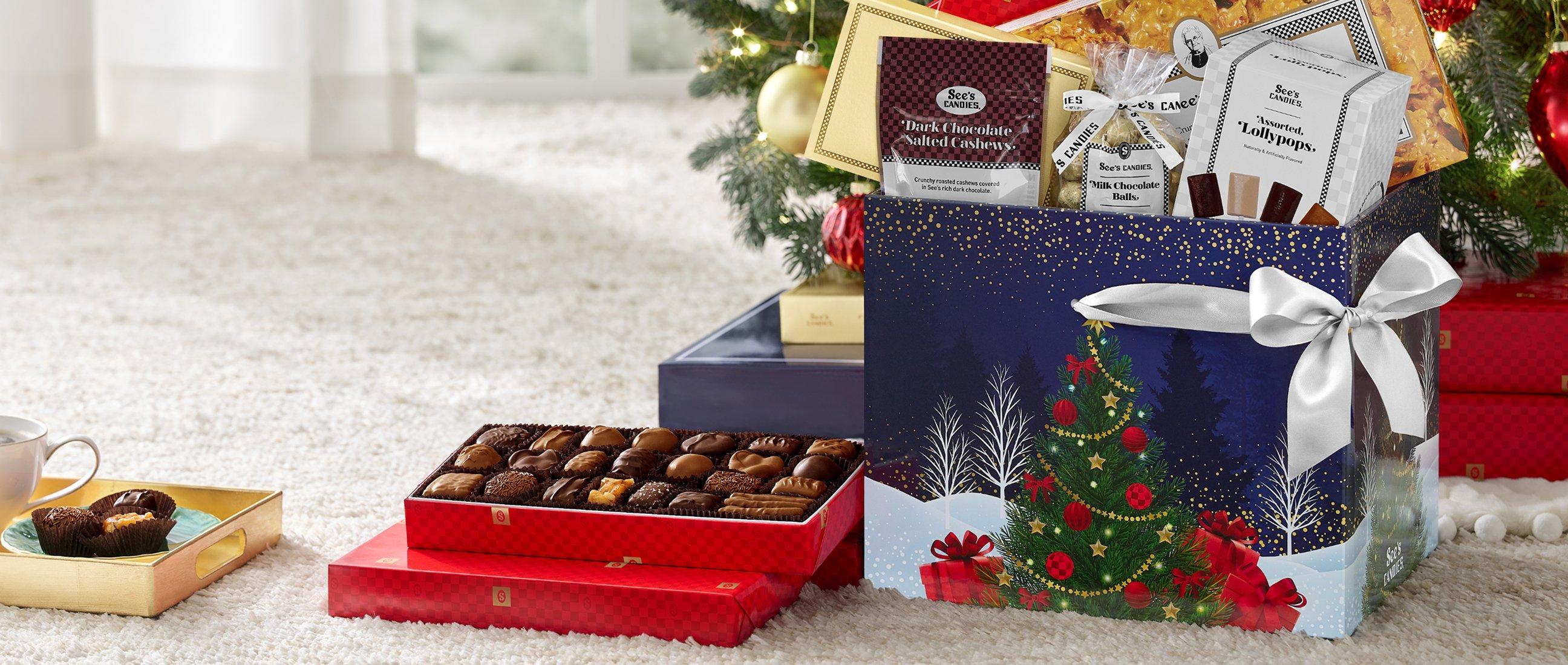 A Christmas Gift Pack filled with chocolates and candies
