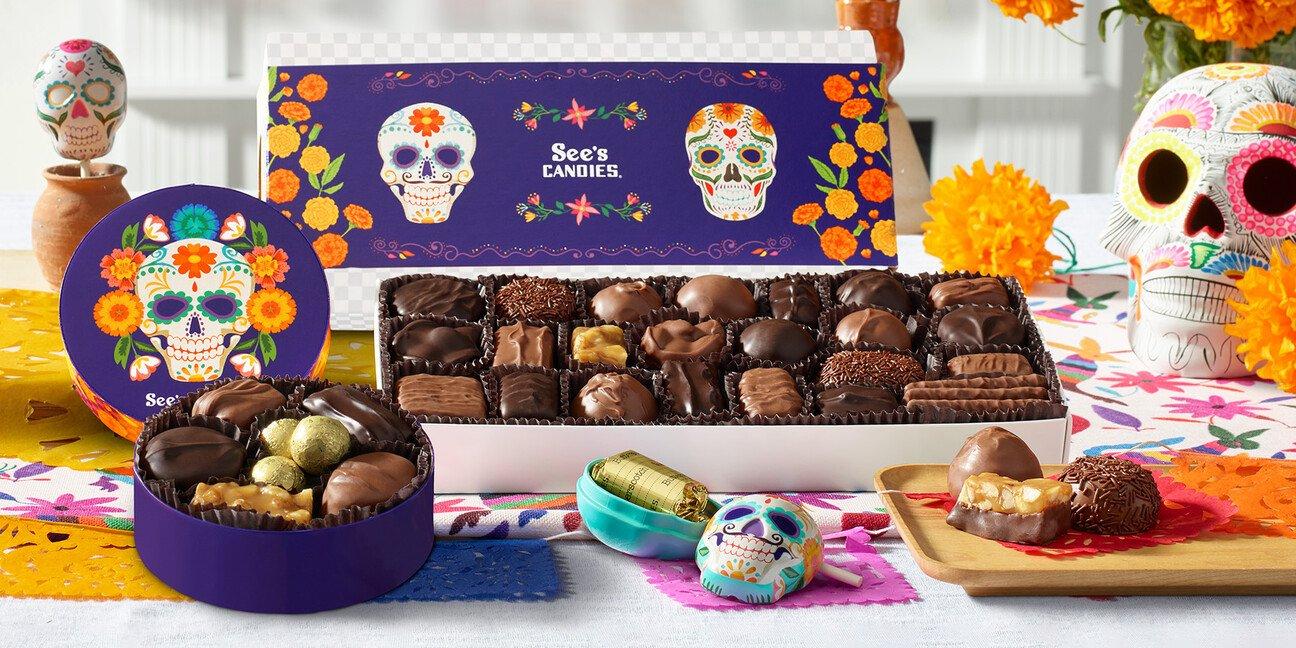 Festive Día De Los Muertos Candies and Gifts.