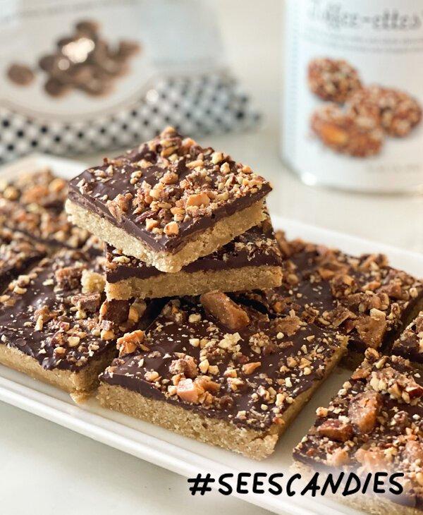 Chocolate Toffee-ettes® Cookie Bars